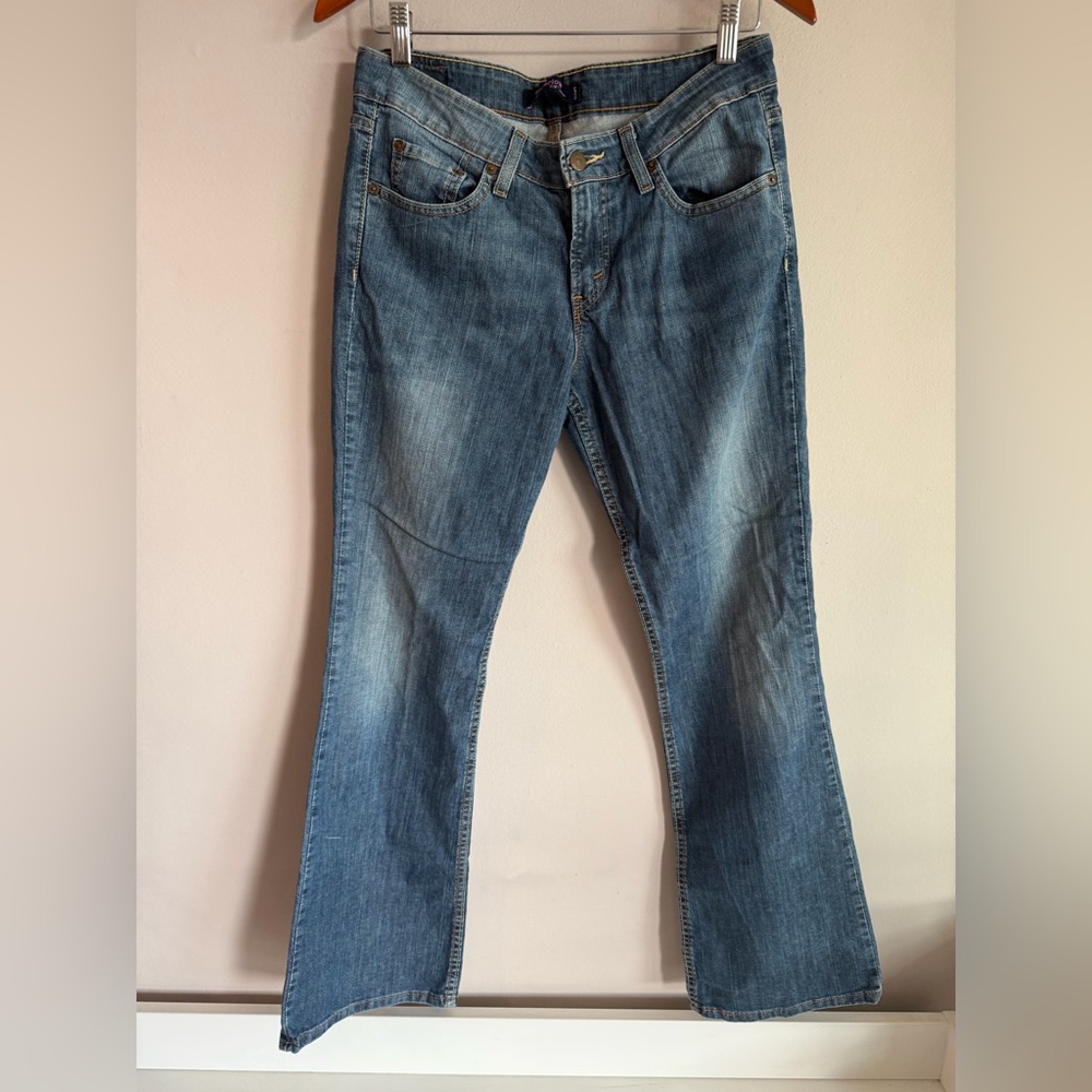 Levi's Women's‎ Medium Blue Bootcut Jeans super low 518 size 9
